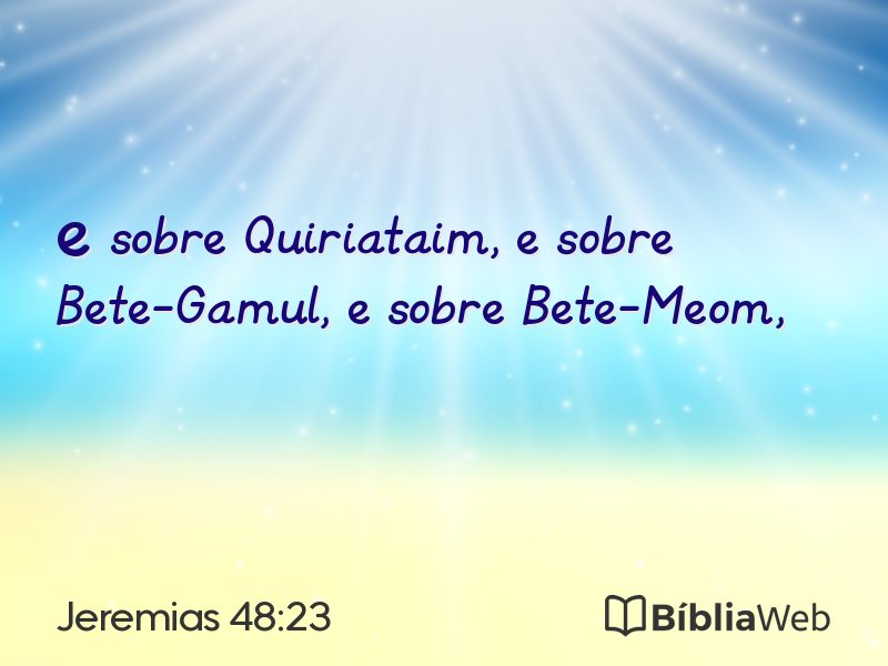 Jeremias 48:23 em imagem para compartilhar