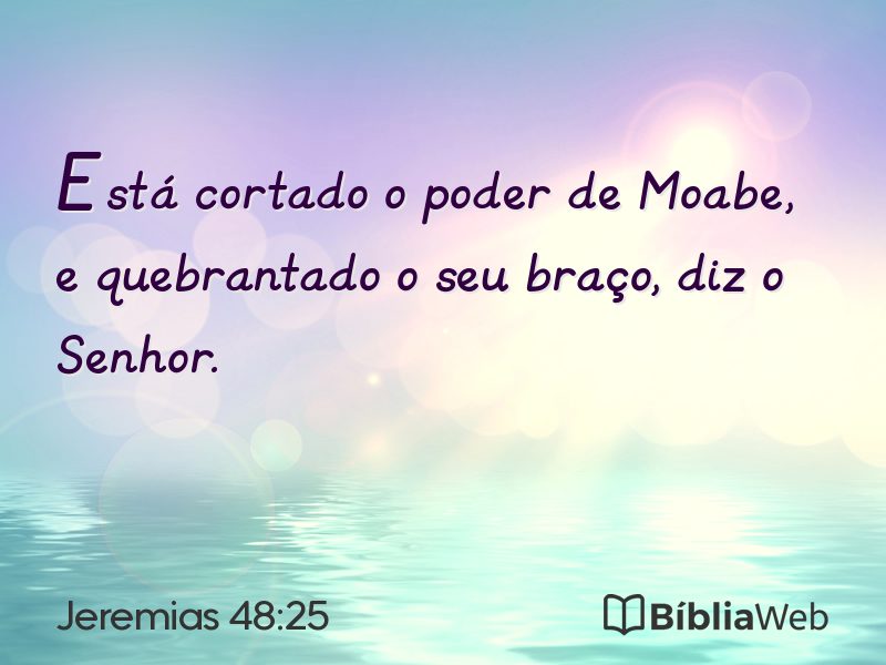Jeremias 48:25 em imagem para compartilhar