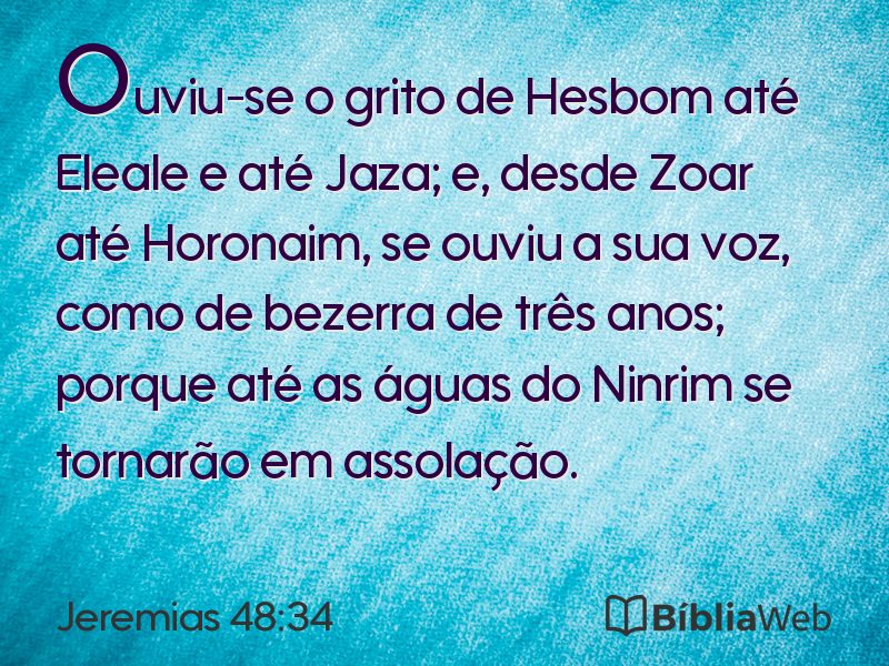Jeremias 48:34 em imagem para compartilhar