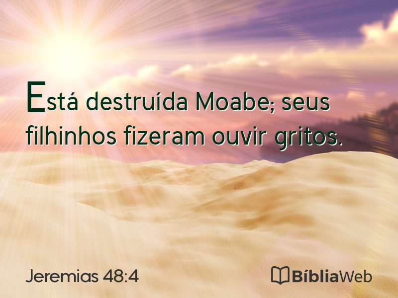 Jeremias 48:4 em imagem para compartilhar