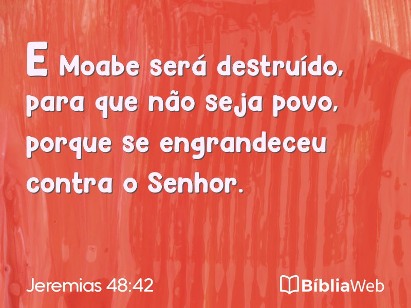 Jeremias 48:42 em imagem para compartilhar