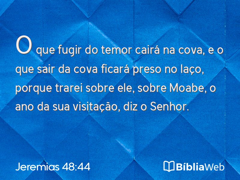 Jeremias 48:44 em imagem para compartilhar