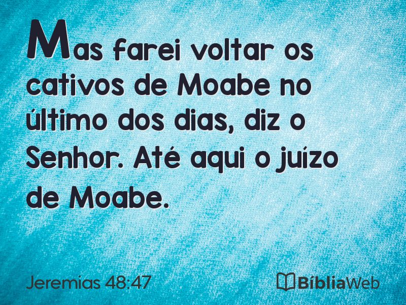 Jeremias 48:47 em imagem para compartilhar