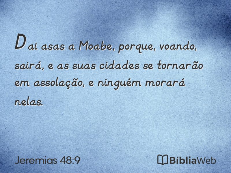 Jeremias 48:9 em imagem para compartilhar