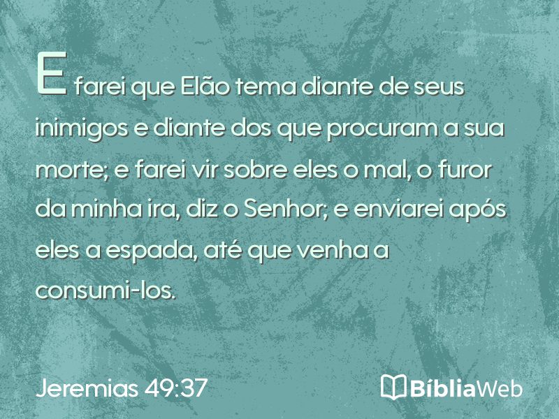 Jeremias 49:37 em imagem para compartilhar