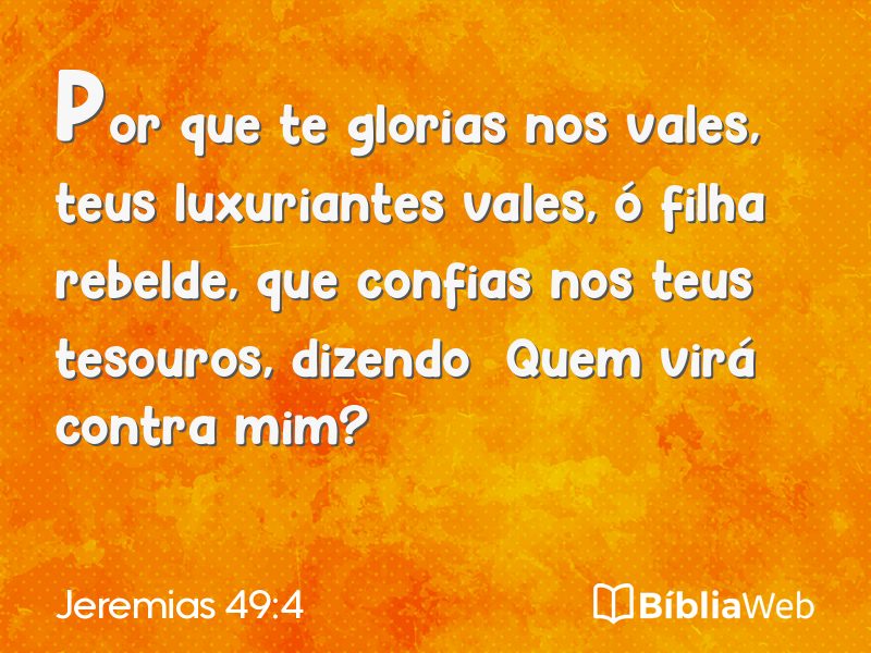 Jeremias 49:4 em imagem para compartilhar