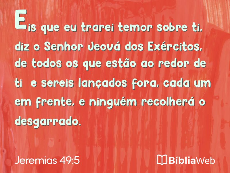 Jeremias 49:5 em imagem para compartilhar