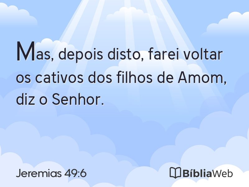 Jeremias 49:6 em imagem para compartilhar