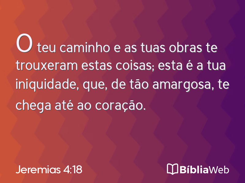 Jeremias 4:18 em imagem para compartilhar