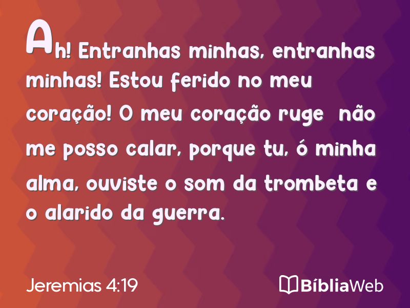Jeremias 4:19 em imagem para compartilhar