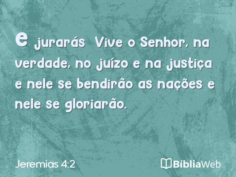 Jeremias 4:2 em imagem para compartilhar