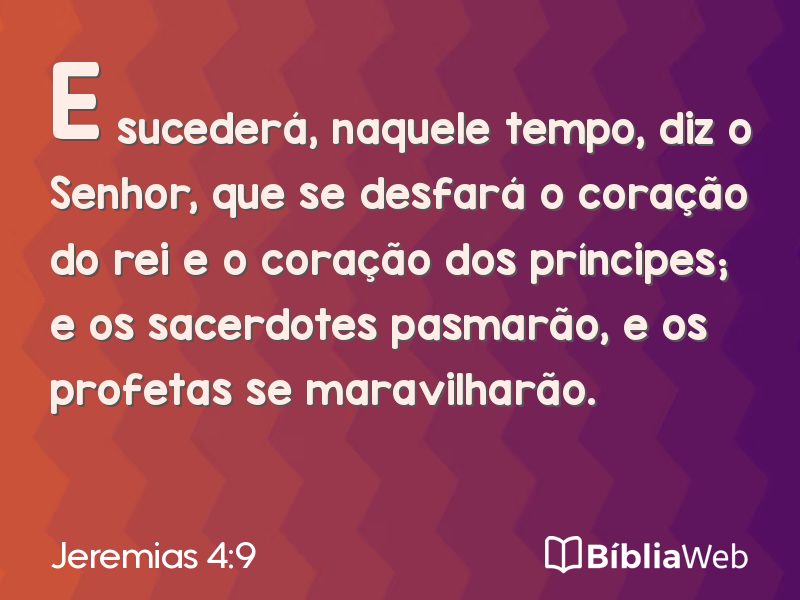 Jeremias 4:9 em imagem para compartilhar
