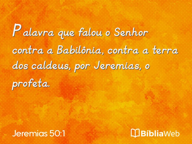 Jeremias 50:1 em imagem para compartilhar