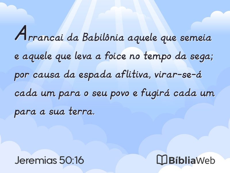 Jeremias 50:16 em imagem para compartilhar