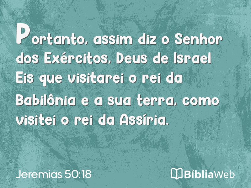 Jeremias 50:18 em imagem para compartilhar