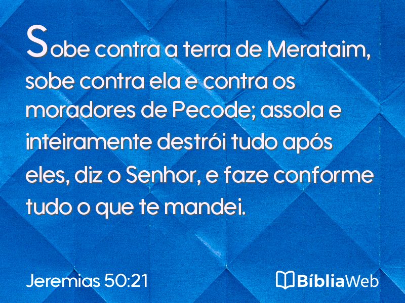 Jeremias 50:21 em imagem para compartilhar