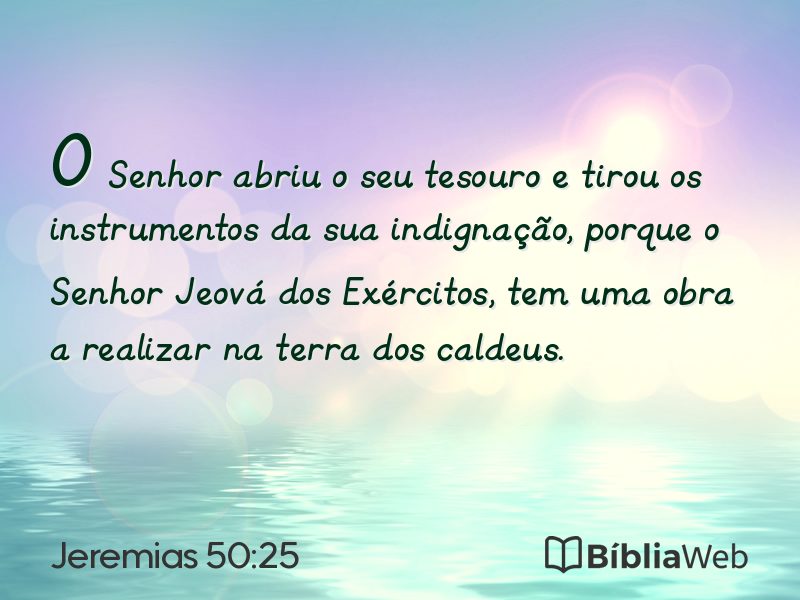 Jeremias 50:25 em imagem para compartilhar