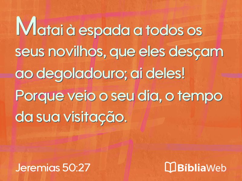 Jeremias 50:27 em imagem para compartilhar