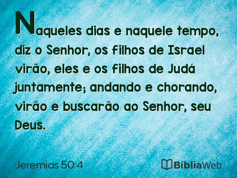 Jeremias 50:4 em imagem para compartilhar