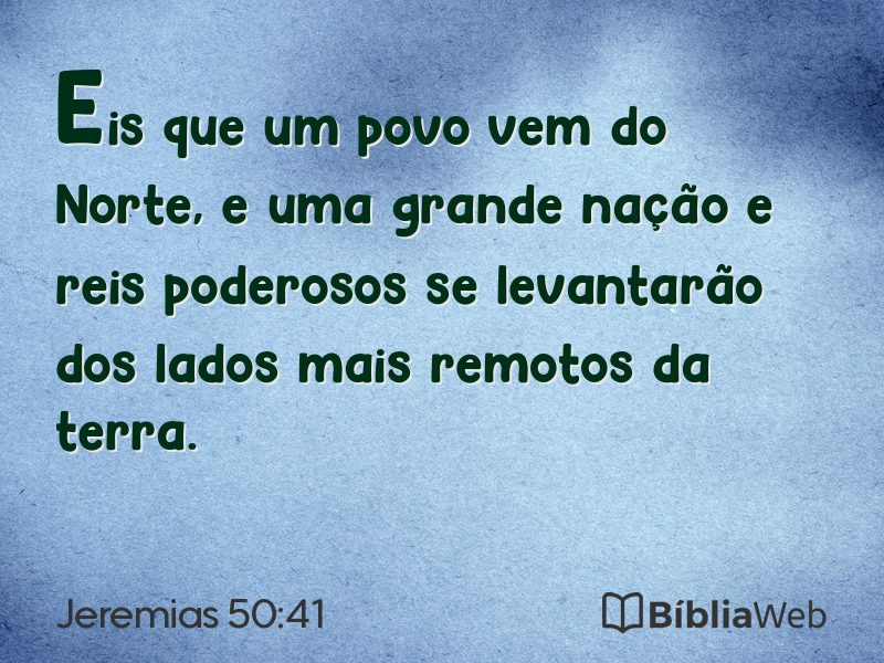 Jeremias 50:41 em imagem para compartilhar