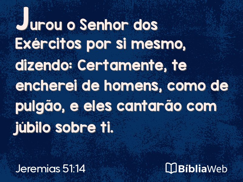 Jeremias 51:14 em imagem para compartilhar