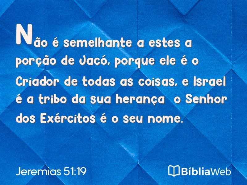 Jeremias 51:19 em imagem para compartilhar