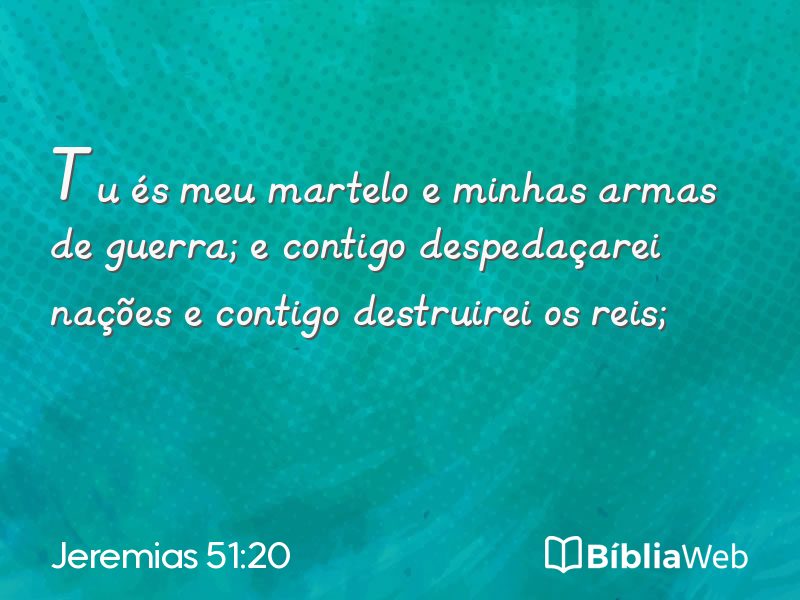 Jeremias 51:20 em imagem para compartilhar