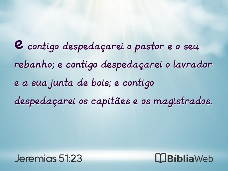 Jeremias 51:23 em imagem para compartilhar