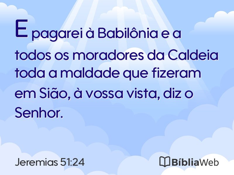 Jeremias 51:24 em imagem para compartilhar