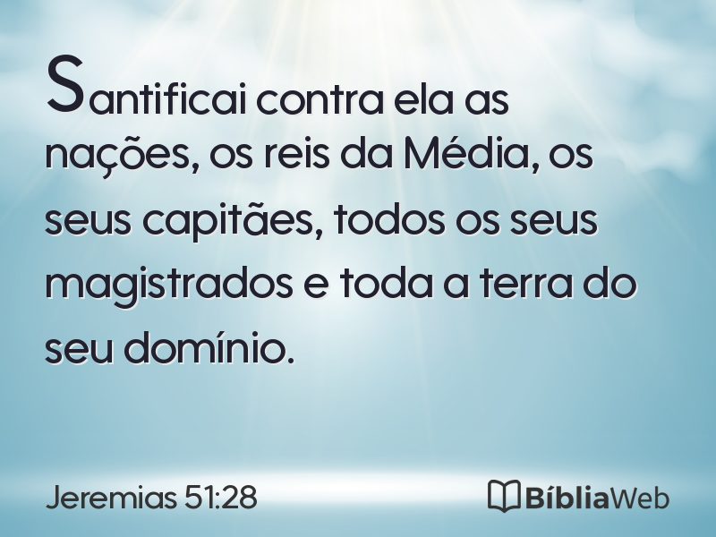 Jeremias 51:28 em imagem para compartilhar