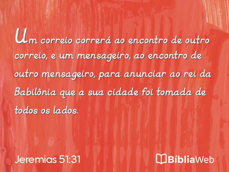 Jeremias 51:31 em imagem para compartilhar