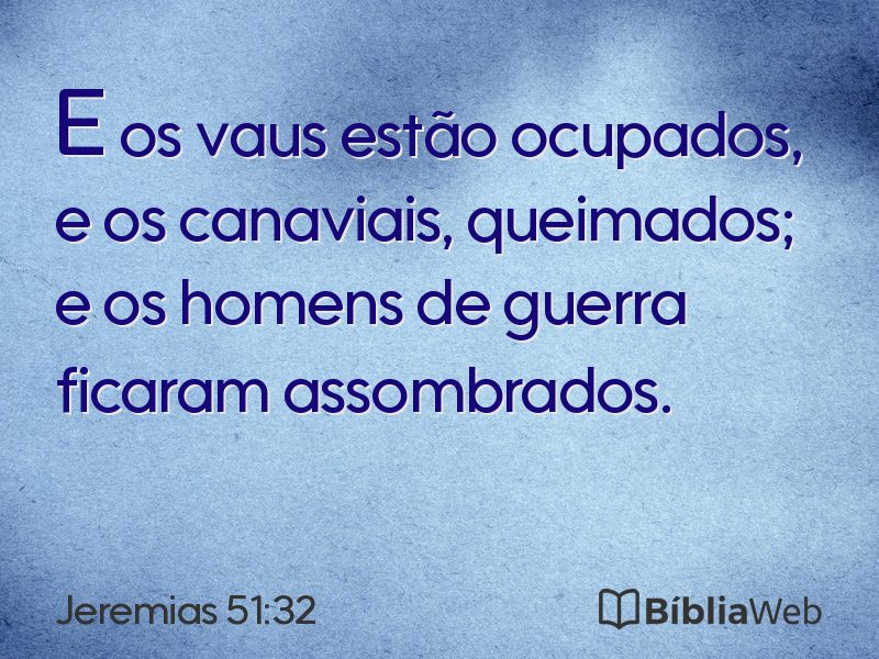 Jeremias 51:32 em imagem para compartilhar