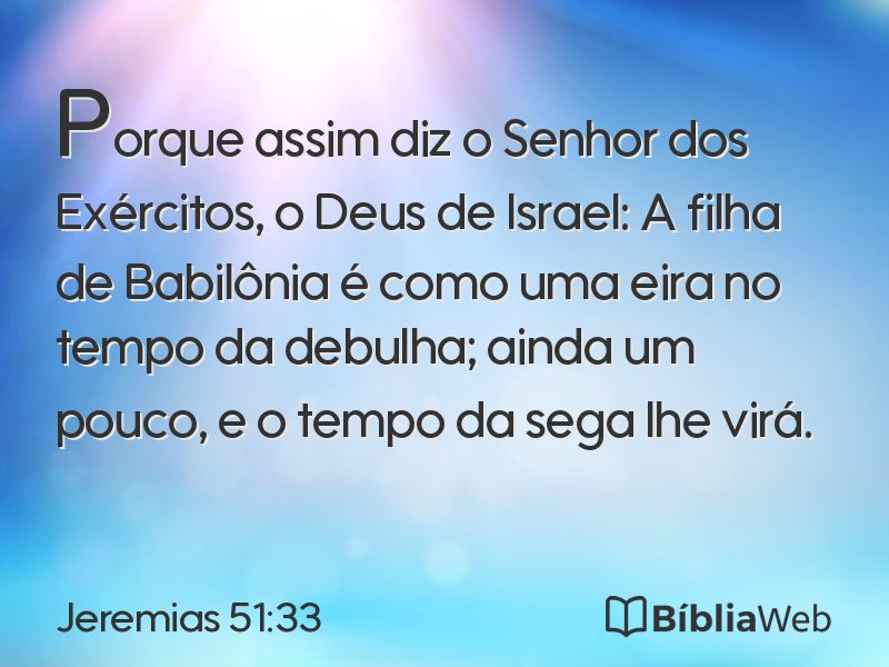 Jeremias 51:33 em imagem para compartilhar