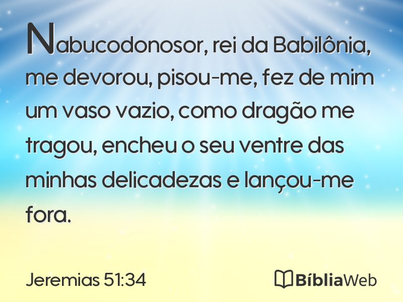 Jeremias 51:34 em imagem para compartilhar