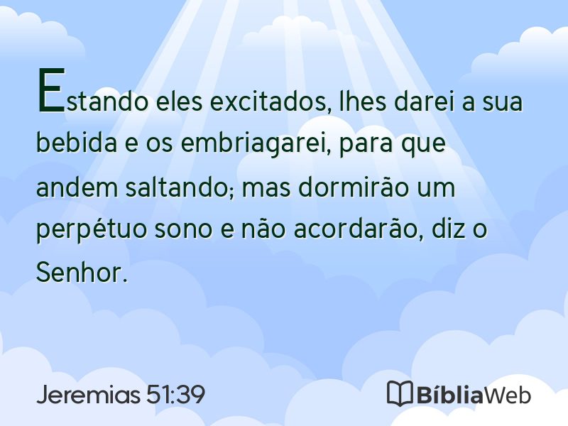 Jeremias 51:39 em imagem para compartilhar