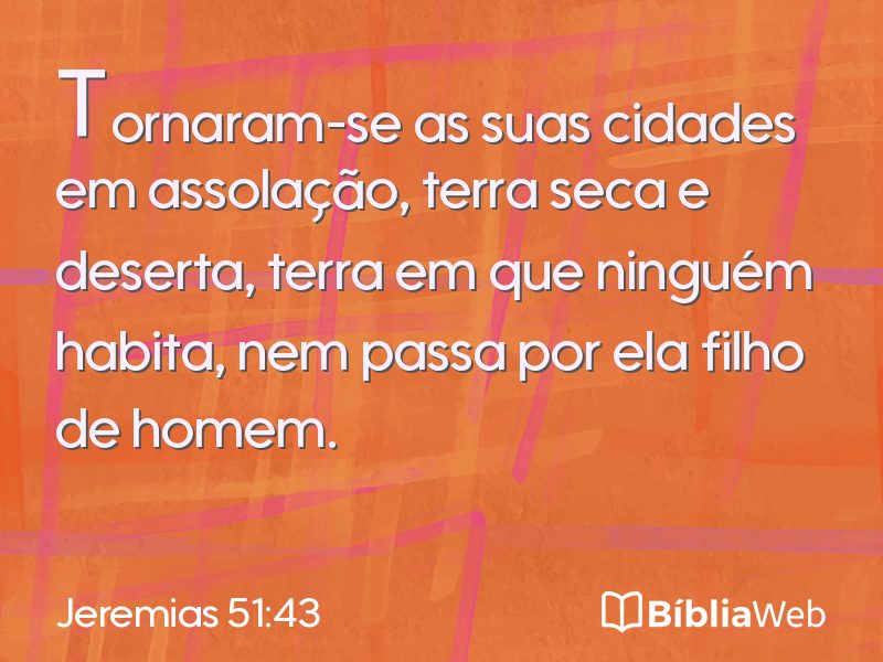 Jeremias 51:43 em imagem para compartilhar