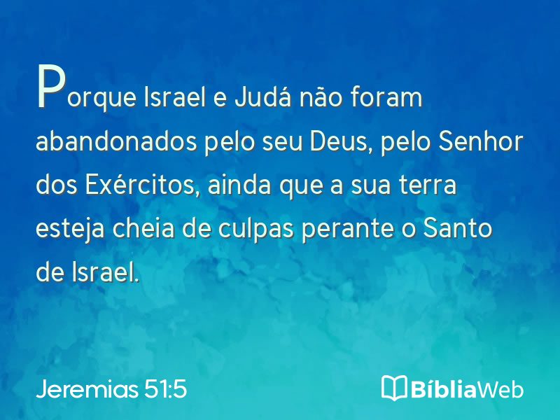 Jeremias 51:5 em imagem para compartilhar