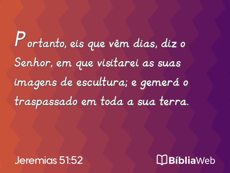 Jeremias 51:52 em imagem para compartilhar