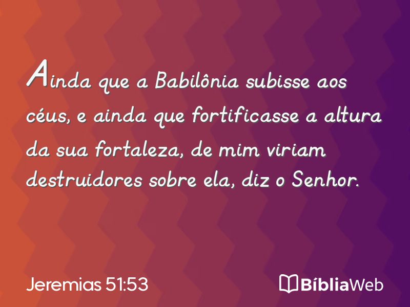 Jeremias 51:53 em imagem para compartilhar