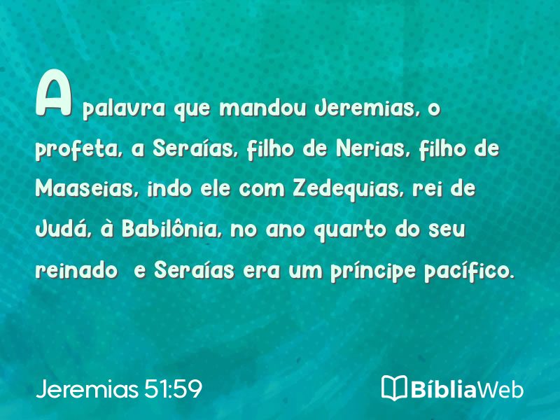 Jeremias 51:59 em imagem para compartilhar