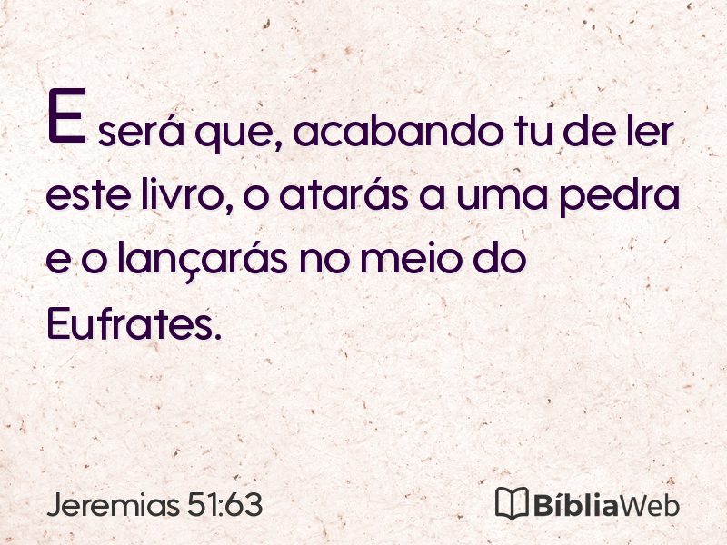 Jeremias 51:63 em imagem para compartilhar