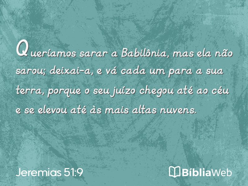 Jeremias 51:9 em imagem para compartilhar