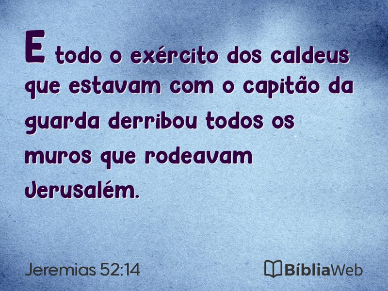 Jeremias 52:14 em imagem para compartilhar