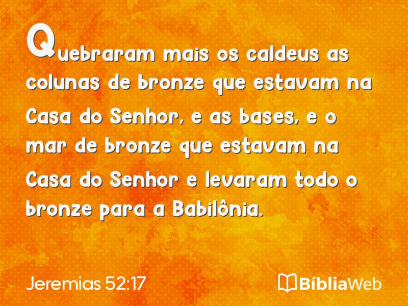 Jeremias 52:17 em imagem para compartilhar
