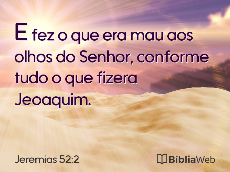 Jeremias 52:2 em imagem para compartilhar