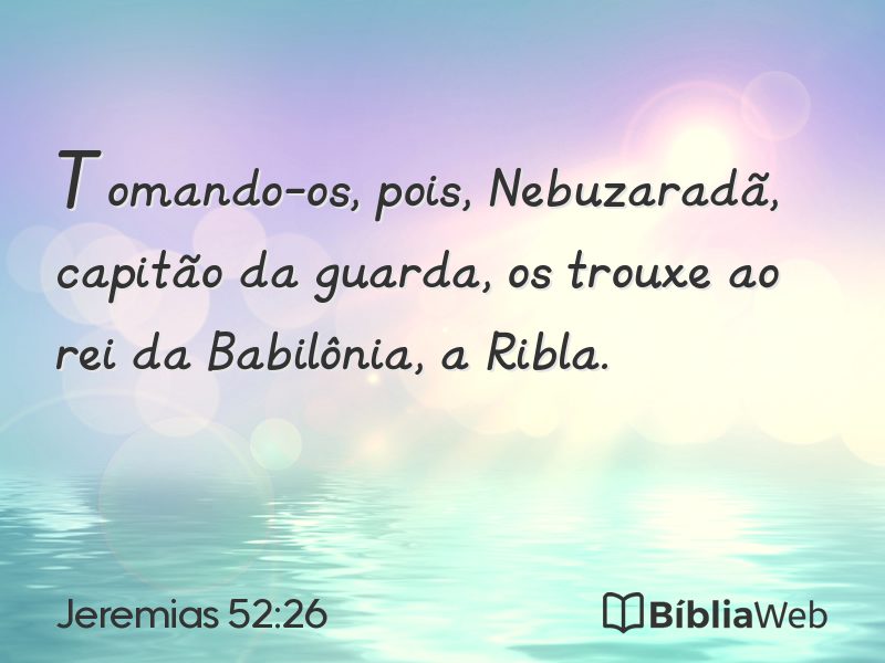 Jeremias 52:26 em imagem para compartilhar
