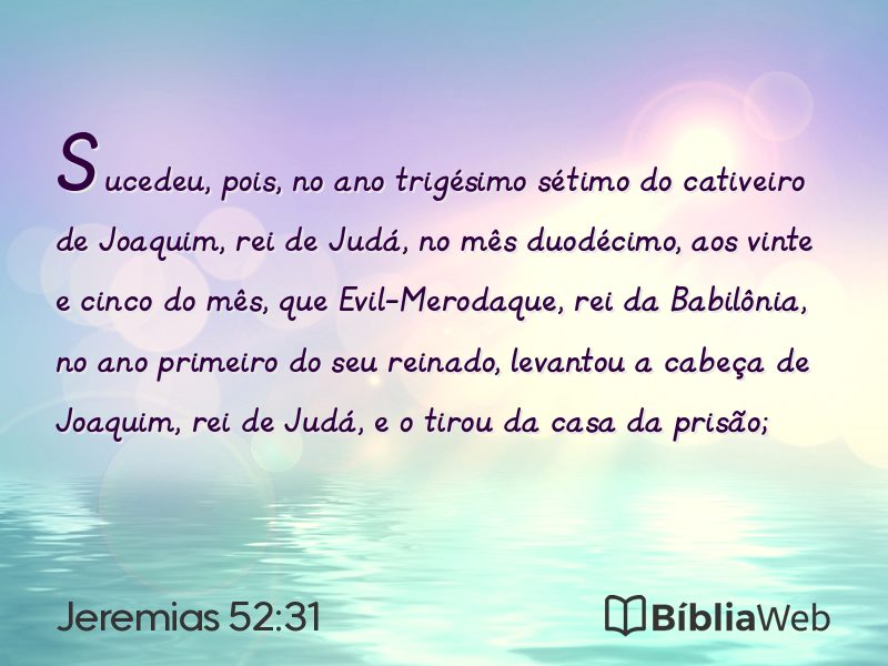 Jeremias 52:31 em imagem para compartilhar