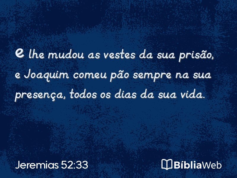Jeremias 52:33 em imagem para compartilhar
