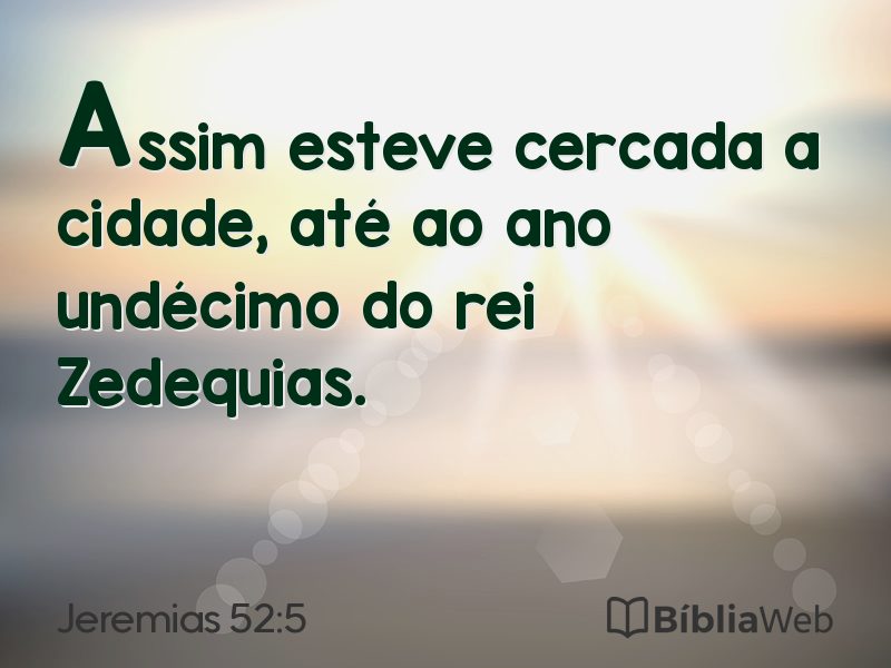 Jeremias 52:5 em imagem para compartilhar