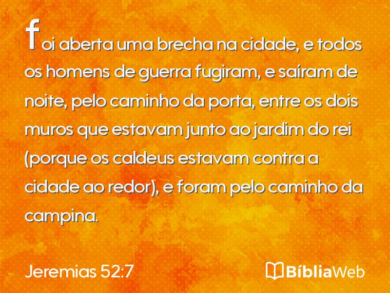 Jeremias 52:7 em imagem para compartilhar